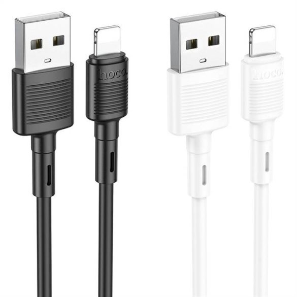 HOCO kábel USB iPhone Lightning 8-pin 2,4A Victory X83 1m fekete