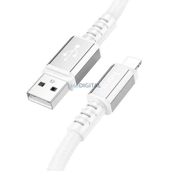 HOCO kábel USB A do iPhone Lightning 8-pin 2,4A Erősség X85 1m fehér