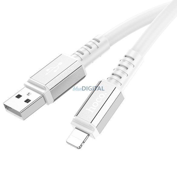HOCO kábel USB A do iPhone Lightning 8-pin 2,4A Erősség X85 1m fehér