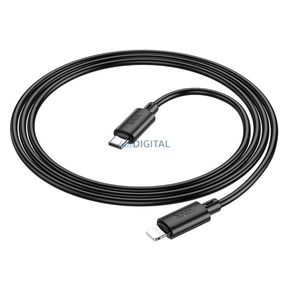 HOCO kábel Type-C kábel iPhone Lightning 8-pin tápellátás 20W Gratified X88 fekete
