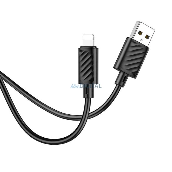 HOCO kábel USB - iPhone Lightning 8-pin 2,4A Gratified X88 fekete