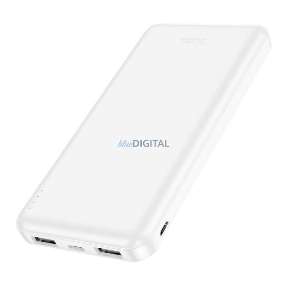 Hoco J100 powerbank 10000mAh 2.1A fehér - fehér