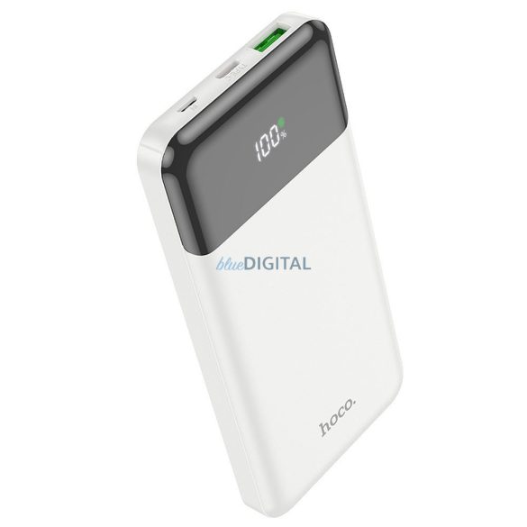 Hoco J102 powerbank 1xUSB-A és 1xUSB-C csatlakozással 10000mAh 20W 3A - fehér