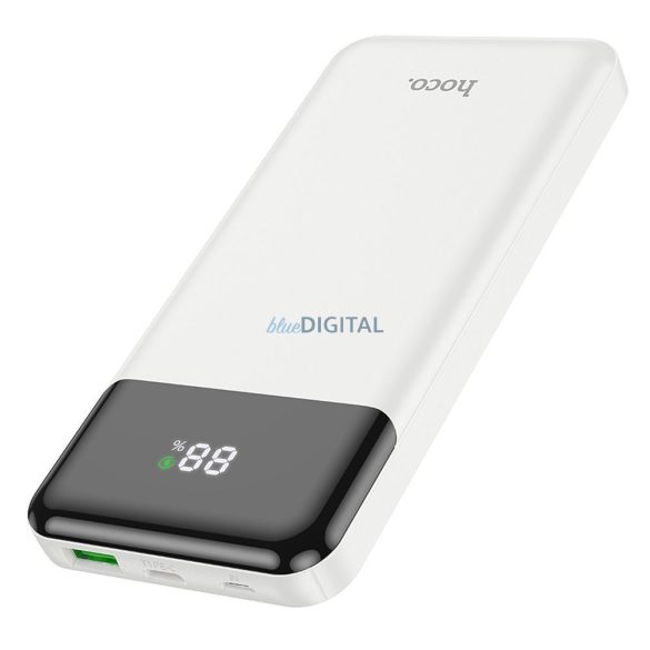 Hoco J102 powerbank 1xUSB-A és 1xUSB-C csatlakozással 10000mAh 20W 3A - fehér