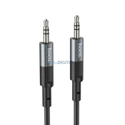  HOCO UPA23 AUX kábel 3.5mm jack (apa) - 3.5mm jack (apa) 1m - fémszürke