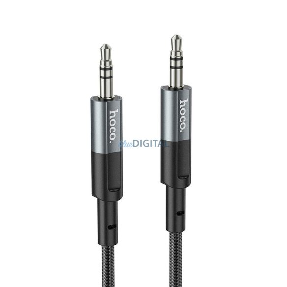 HOCO UPA23 AUX kábel 3.5mm jack (apa) - 3.5mm jack (apa) 1m - fémszürke