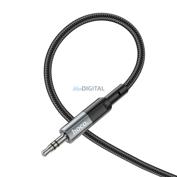 HOCO UPA23 AUX kábel 3.5mm jack (apa) - 3.5mm jack (apa) 1m - fémszürke