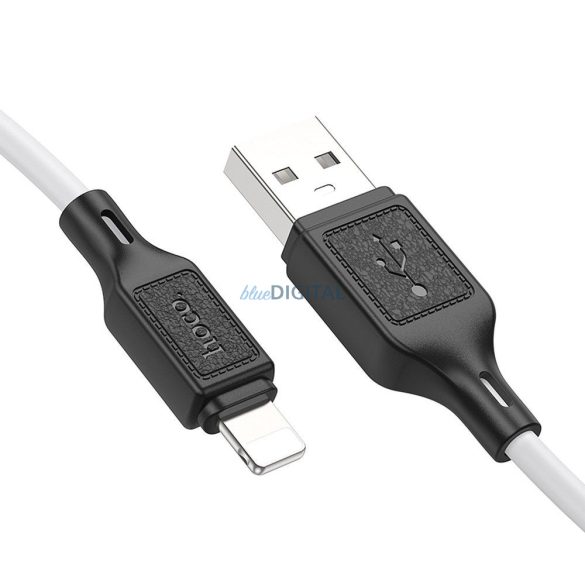 Hoco X90 USB-A - Lightning kábel 2.4A 1m - fehér