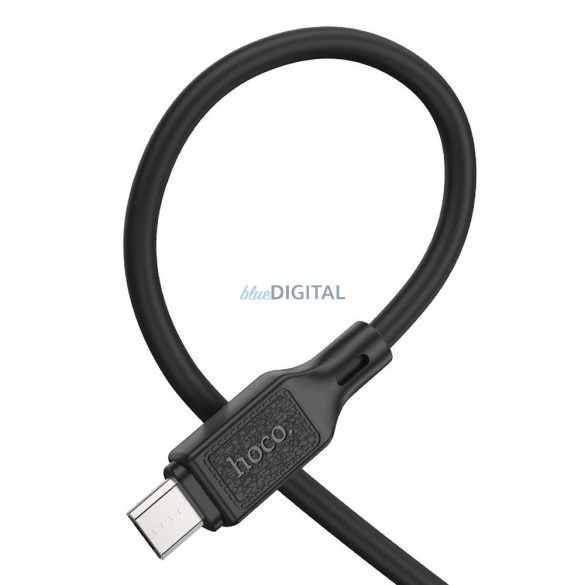 Hoco X90 USB-A - micro USB kábel 2.4A 1m - fekete