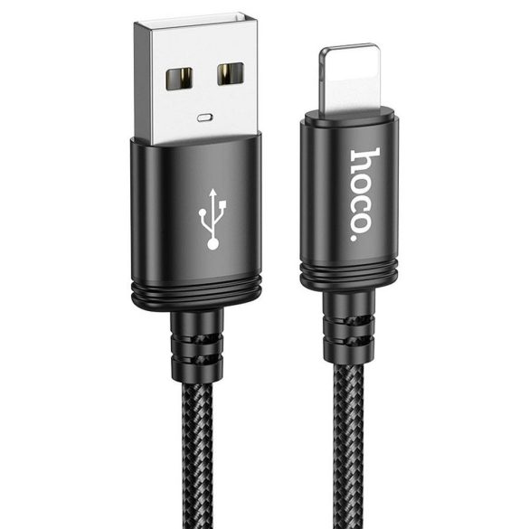 Hoco X91 USB-A - Lightning kábel 2.4A 3m - fekete