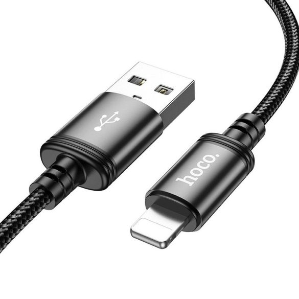 Hoco X91 USB-A - Lightning kábel 2.4A 3m - fekete