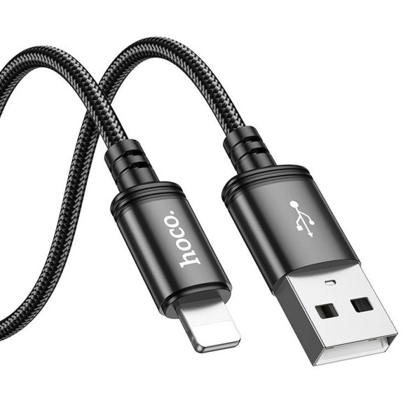 Hoco X91 USB-A - Lightning kábel 2.4A 3m - fekete