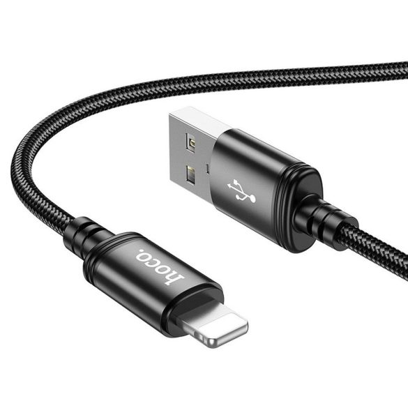 Hoco X91 USB-A - Lightning kábel 2.4A 3m - fekete