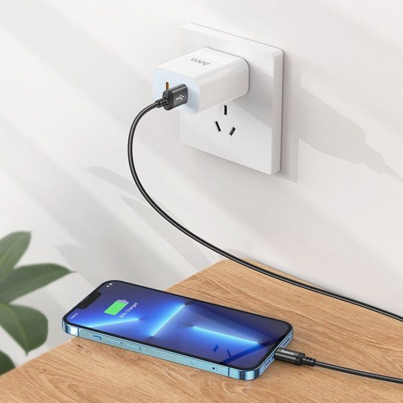 Hoco X91 USB-A - Lightning kábel 2.4A 3m - fekete