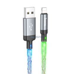 Hoco U112 USB-A - Lightning kábel 2.4A 1m - szürke