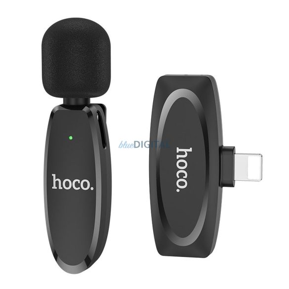 HOCO vezeték nélküli hangszóró mikrofon iPhone Lightning 8-pin L15 fekete