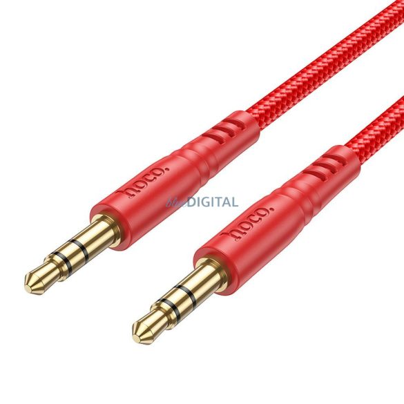 Hoco UPA24 AUX kábel 3.5mm jack - 3.5mm jack 1m - piros
