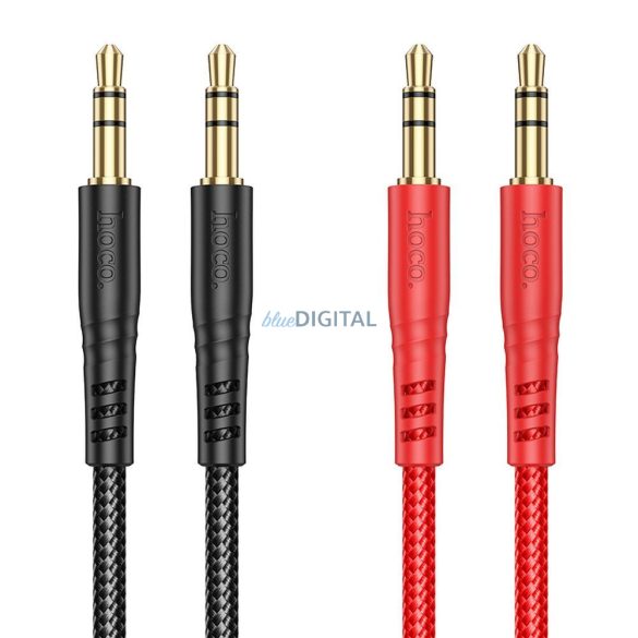 Hoco UPA24 AUX kábel 3.5mm jack - 3.5mm jack 1m - piros