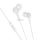 Hoco M104 vezetékes fülhallgató 3.5mm jack csatlakozóval, mikrofonnal - fehér Hoco M104 vezetékes fülhallgató 3.5mm jack csatlakozóval, mikrofonnal - fehér