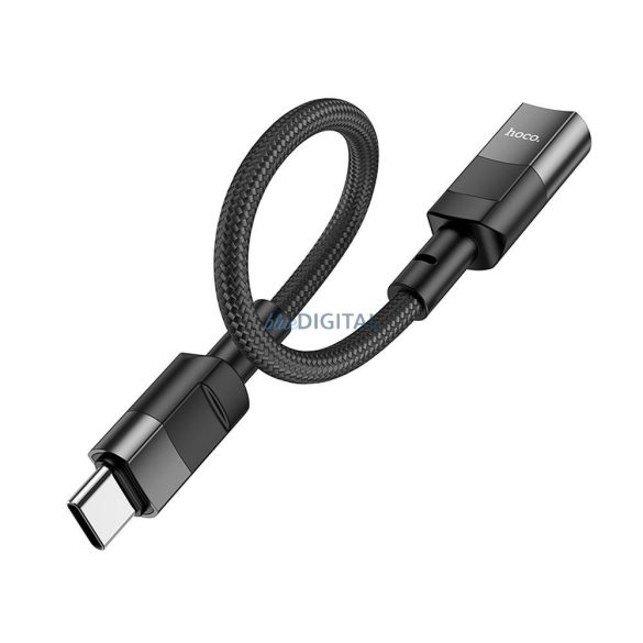 HOCO adapter Type-C (férfi) iPhone Lightning 8-pins (női) U107 10cm fekete