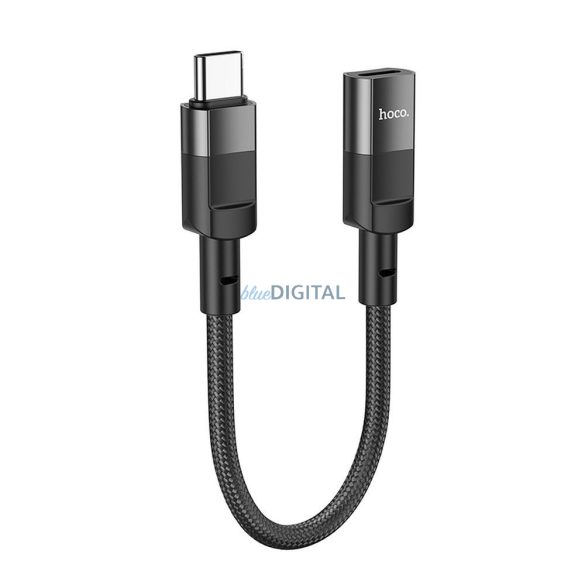 HOCO adapter Type-C (férfi) iPhone Lightning 8-pins (női) U107 10cm fekete