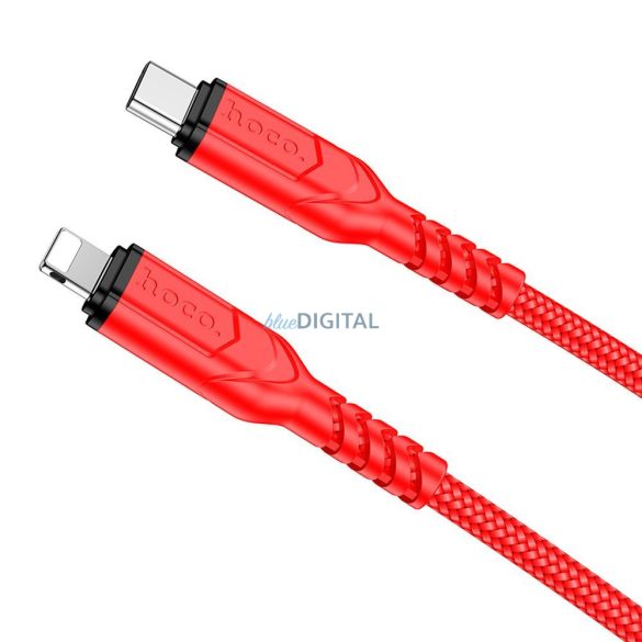 HOCO kábel Type-C kábel iPhone Lightning 8-pin PD 20W VICTORY X59 2m piros