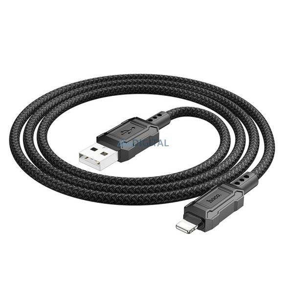HOCO kábel USB- iPhone Lightning 8-pin 2,4A Leader X94 fekete