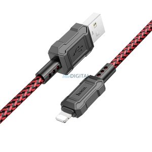 HOCO kábel USB - iPhone Lightning 8-pin 2,4A Leader X94 piros