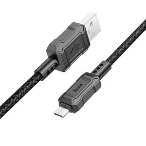 HOCO USB kábel Micro 2,4A Leader X94 fekete HOCO kábel USB-Micro 2,4A Leader X94 fekete