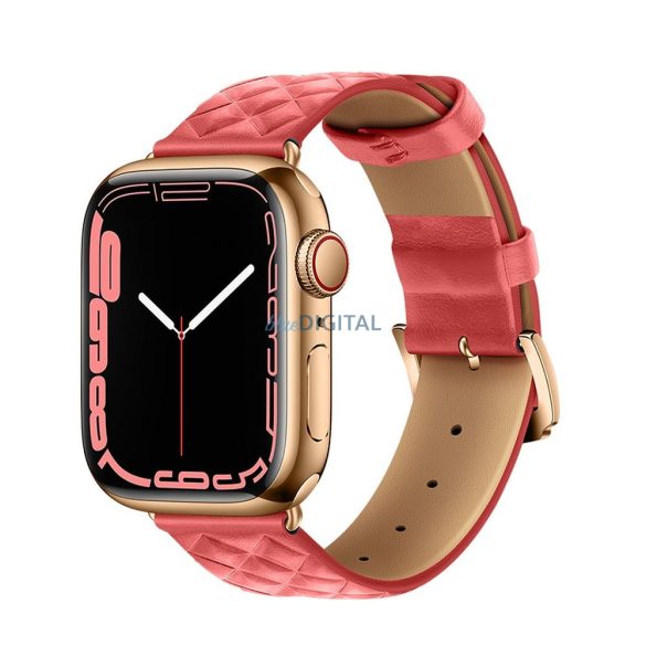 HOCO szíj Apple Watch 42/44/45/49mm-es órához Elegáns bőr WA18 rózsaszínű