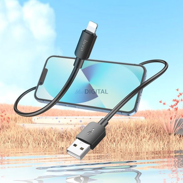 HOCO kábel USB do iPhone Lightning 8 pólusú Hyper 2,4A X96 fekete