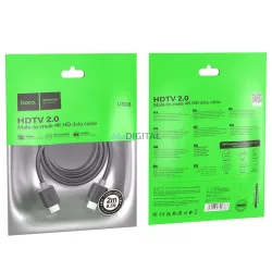 HOCO kábel HDMI HDMI ver. 2.0 4K/60Hz US08 2 m fekete