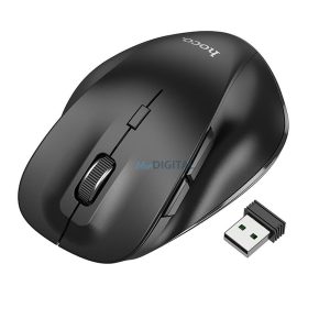 HOCO vezeték nélküli számítógépes egér 2,4G 1600 dpi GM24 fekete