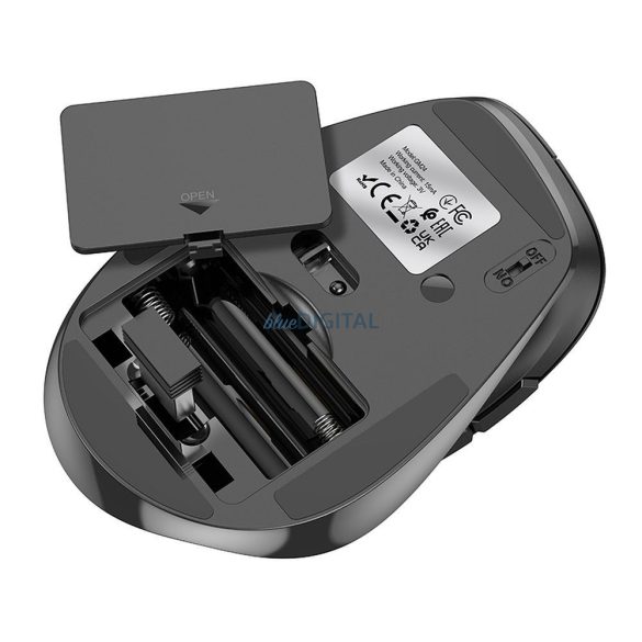 HOCO vezeték nélküli számítógépes egér 2,4G 1600 dpi GM24 fekete
