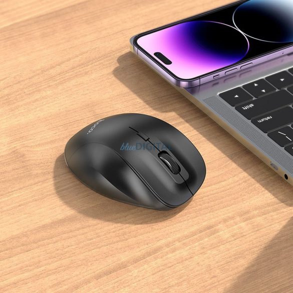 HOCO vezeték nélküli számítógépes egér 2,4G 1600 dpi GM24 fekete