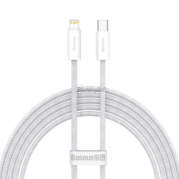 Baseus kábel type-c C-tól Apple lightning 8-pin PD20W Power Delivery Series CALD000102 2M fehér