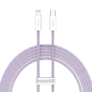 Baseus kábel type-c Apple  lightning 8-pin PD20W Power Delivery Series CALD000105 1M PURPLE