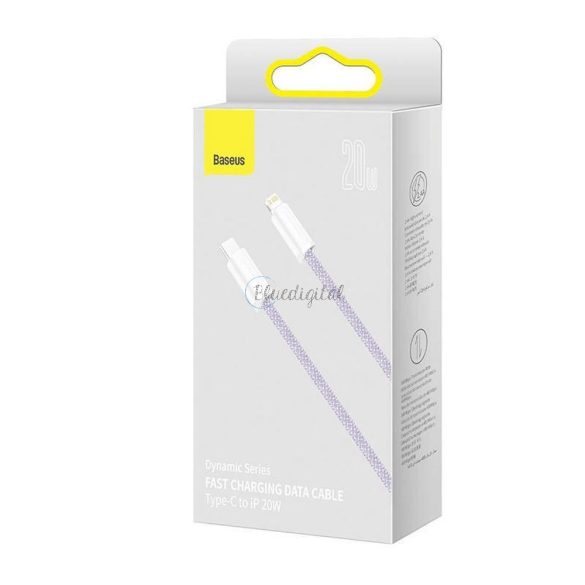 Baseus kábel type-c Apple  lightning 8-pin PD20W Power Delivery Series CALD000105 1M PURPLE