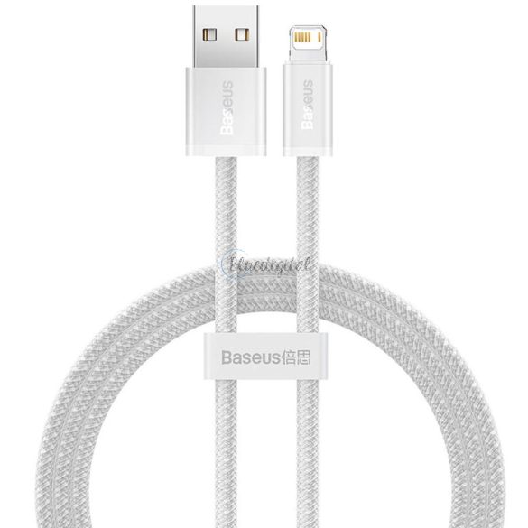 Baseus Cable USB Apple Lightning 8-Pin 2,4A dinamikus Series CALD000402 1M fehér