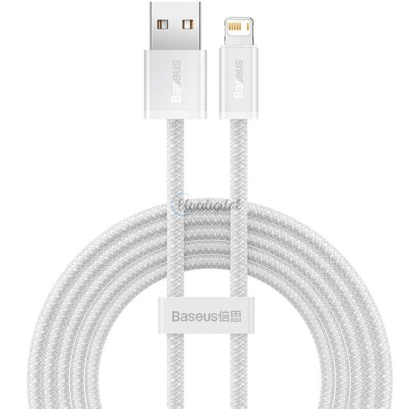 Baseus Cable USB Apple lightning 8-pin 2,4a dinamikus Series Cald000502 2m fehér