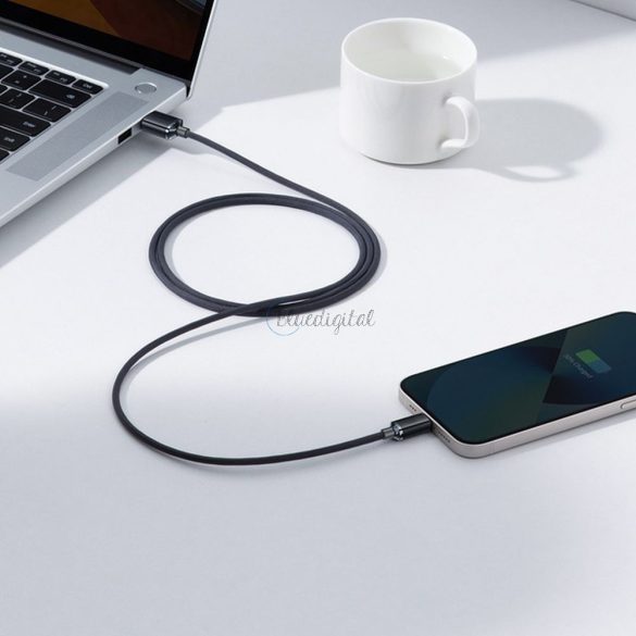 Baseus kábel USB kristály ragyog Iphone lightning 8-pin 2,4a cajy000101 2m fekete