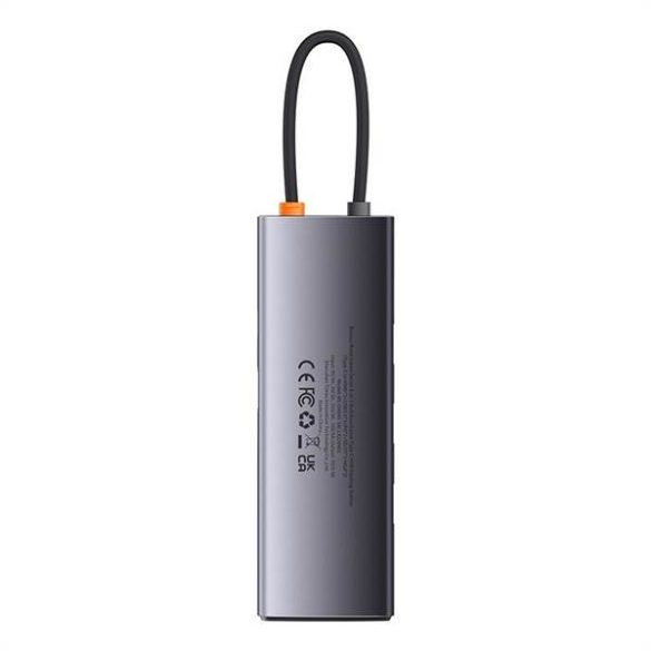 BASEUS HUB Multifunkciós 8in1 Type-C 3x USB3.0 / PD / HDMI / VGA / SD/TF szürke WKWG040113/BS-OH045