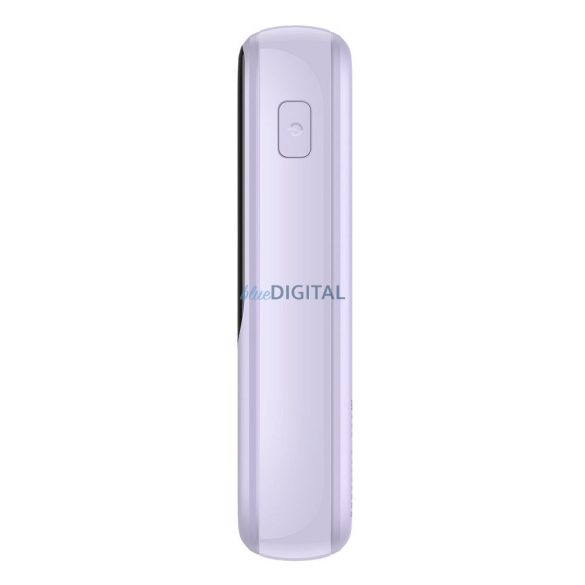 Power Bank BASEUS QPow - 10 000mAh LCD gyorstöltés PD 22,5W Type-C lila PPQD020105 kábellel