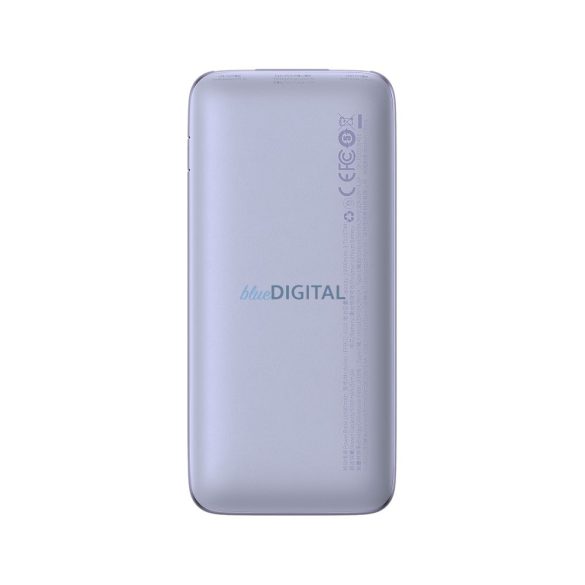 Power Bank BASEUS Bipow Pro - 10 000mAh Gyorstöltés PD 20W kábellel USB-Type-C PPBD040105 lila