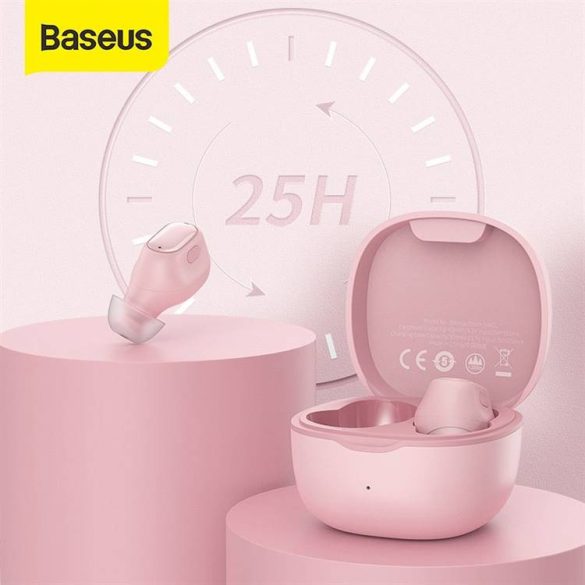 BASEUS Encok True Wireless fülhallgató WM01 rózsaszín NGWM01-04