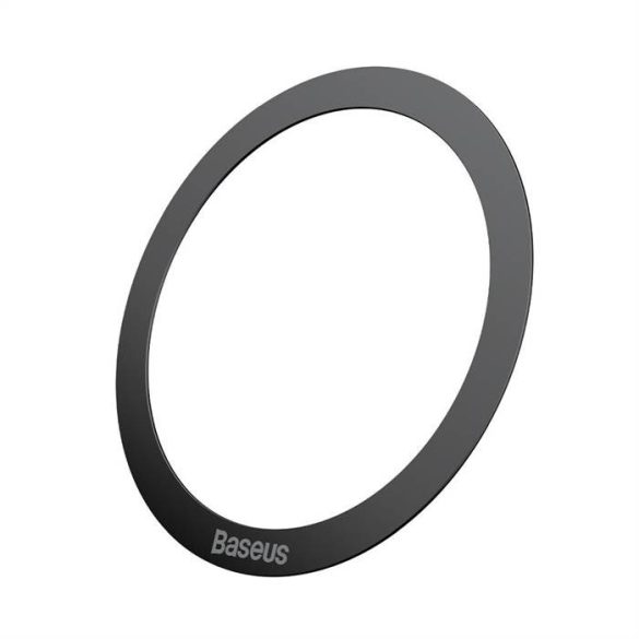 BASEUS univerzális kerek lemez / mágneses fémgyűrű kompatibilis a MagSafe fekete (2 db / készlet)