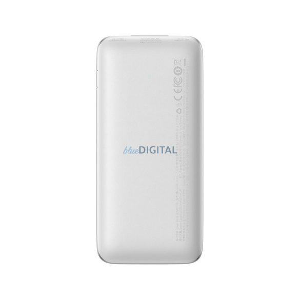 Power Bank BASEUS Bipow Pro Overseas Edition - 10 000mAh Gyorstöltés PD 20W kábellel USB-Type-C PPBD040202 fehér