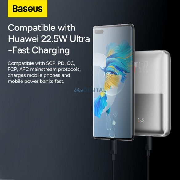 Power Bank BASEUS Bipow Pro - 20 000mAh Gyorstöltés PD 22,5W PPBD040302 fehér