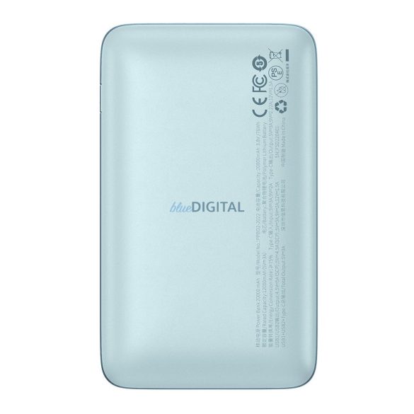 Power Bank BASEUS Bipow Pro - 20 000mAh Gyorstöltés PD 22,5W PPBD040303 kék