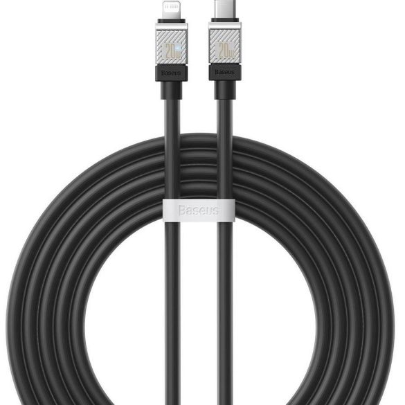 BASEUS kábel Type-C kábel Apple Lightning 8-pin CoolPlay gyors töltés 20W 1m fekete CAKW000001